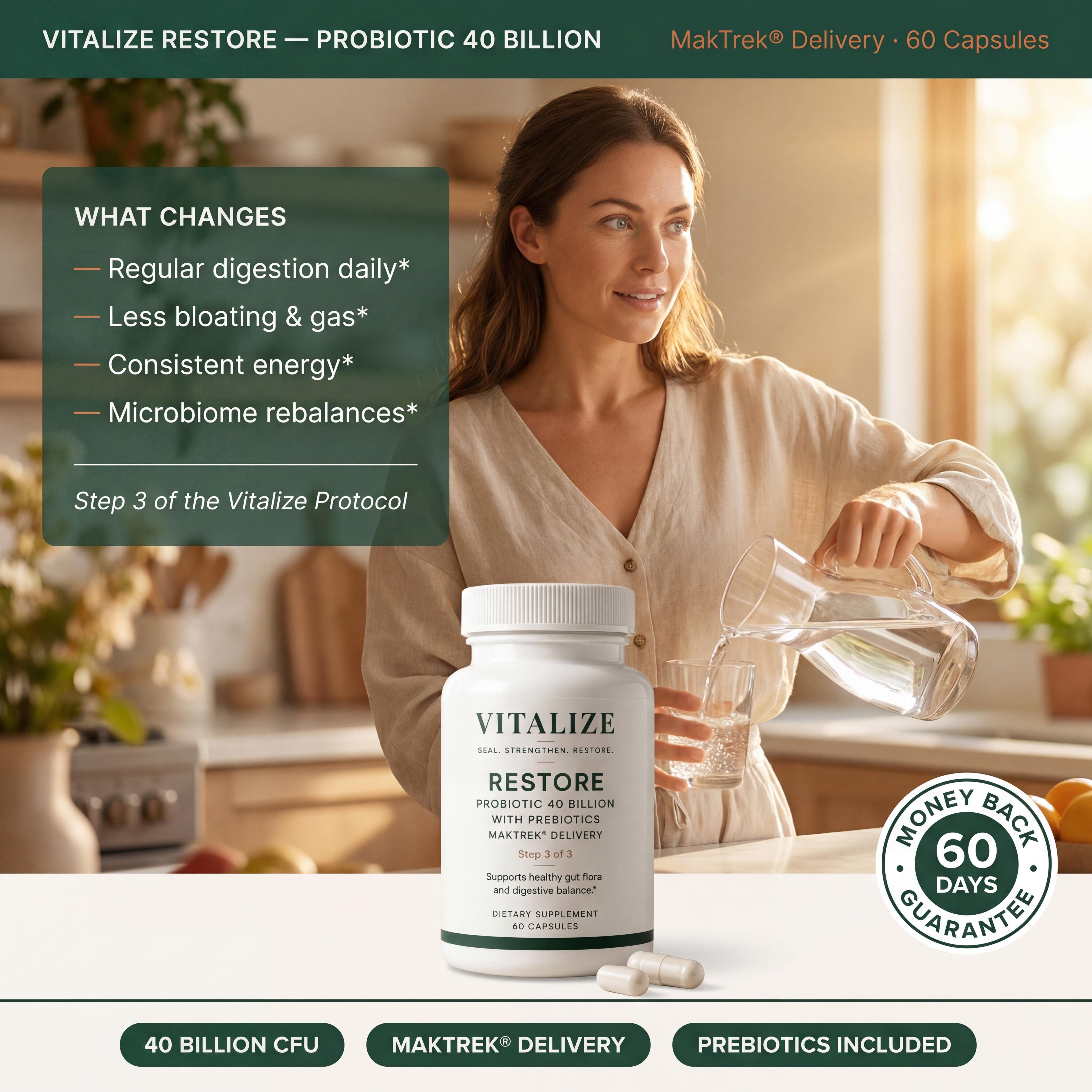 Probiotic 40 Billion with Prebiotics