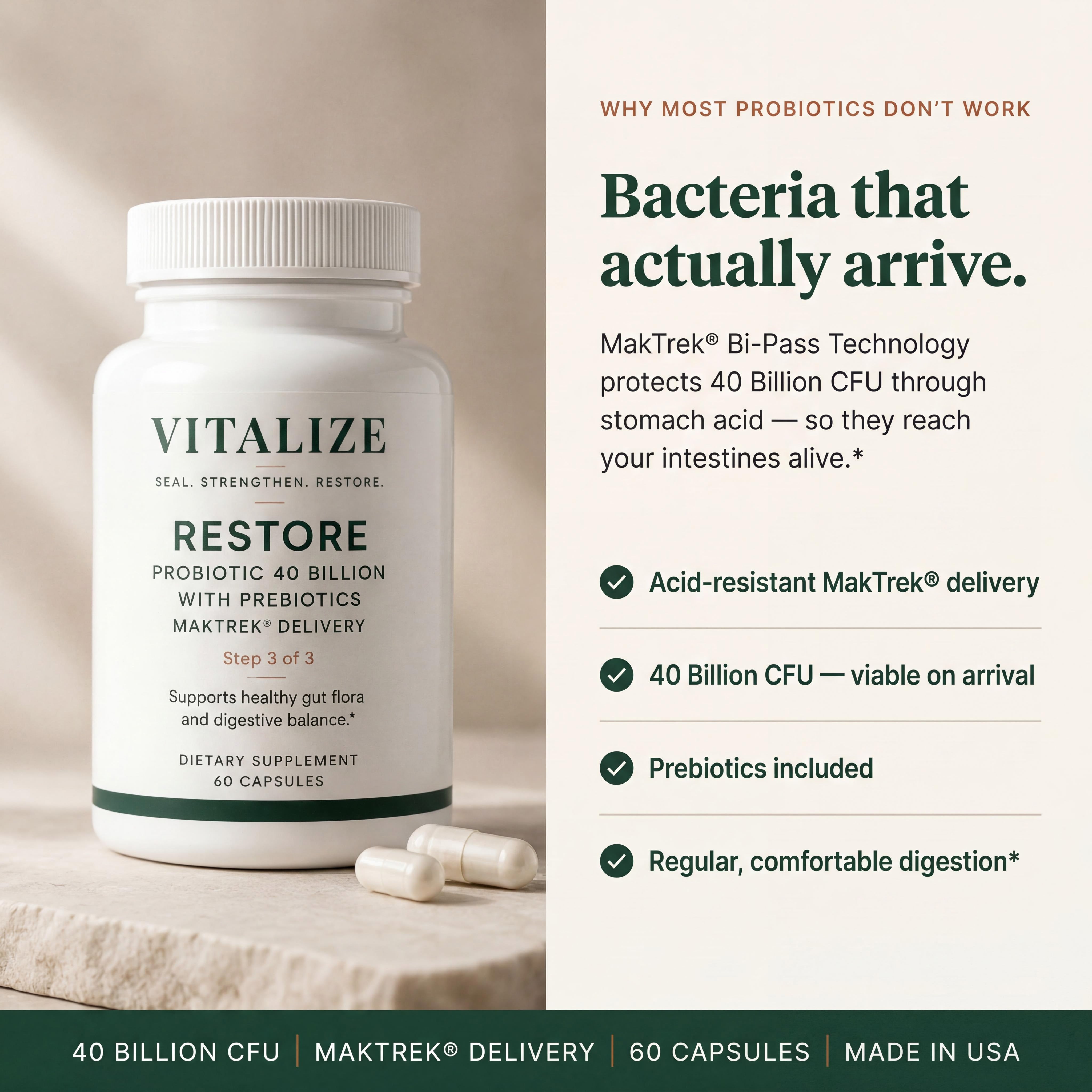 Probiotic 40 Billion with Prebiotics