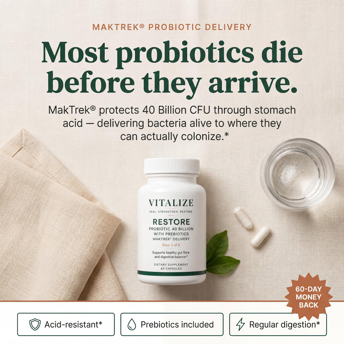 Probiotic 40 Billion with Prebiotics
