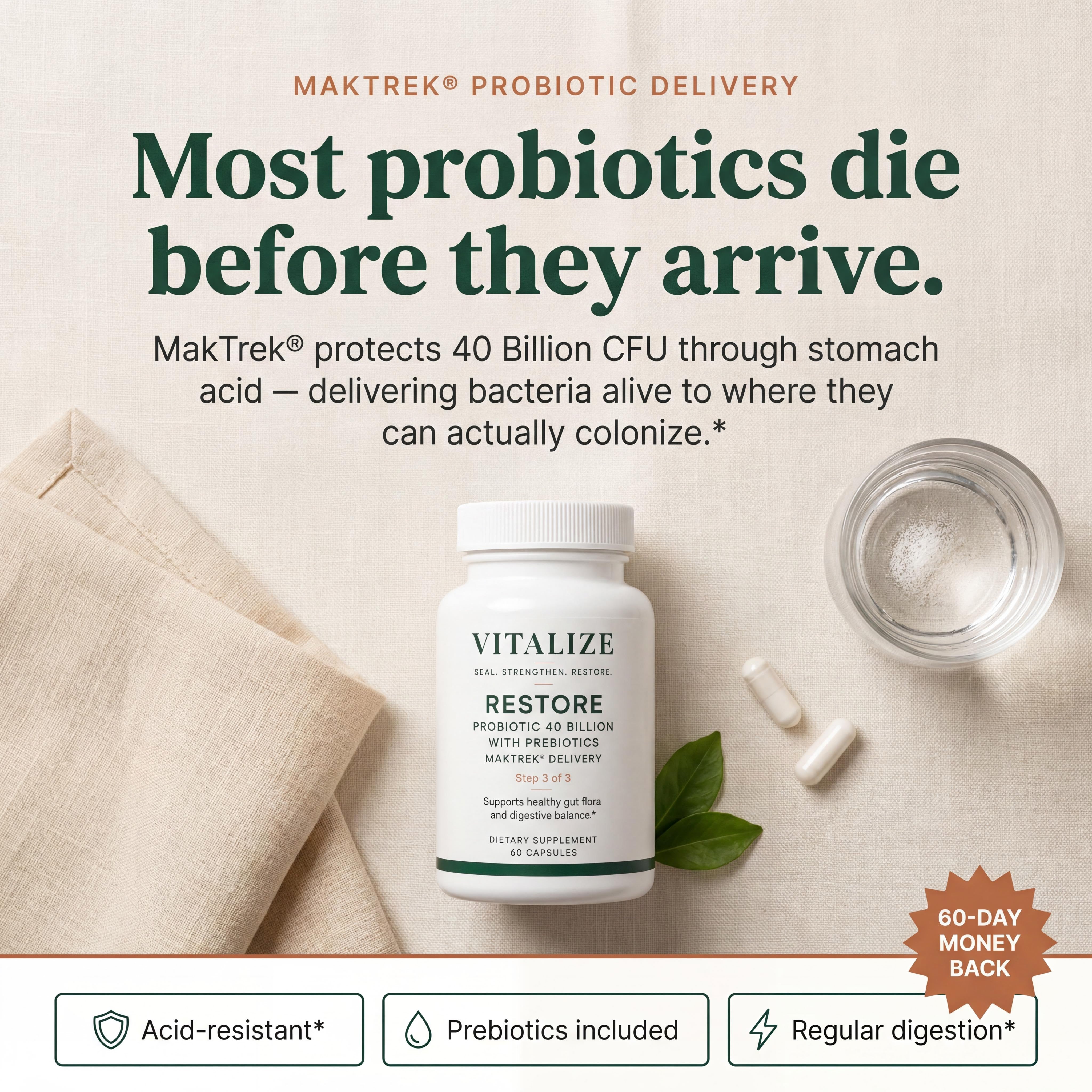 Probiotic 40 Billion with Prebiotics