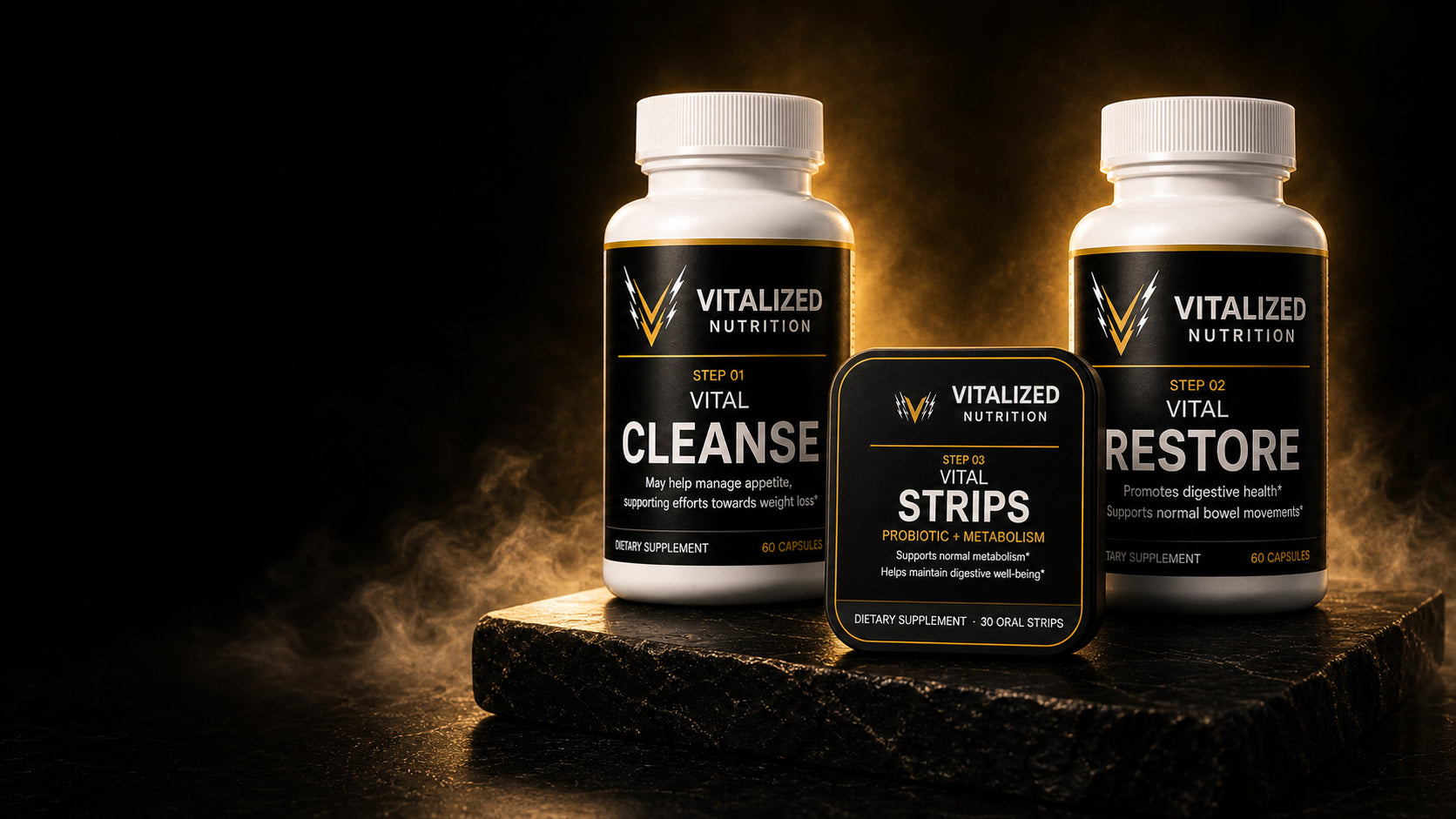 Vitalized Nutrition 3-step gut health protocol